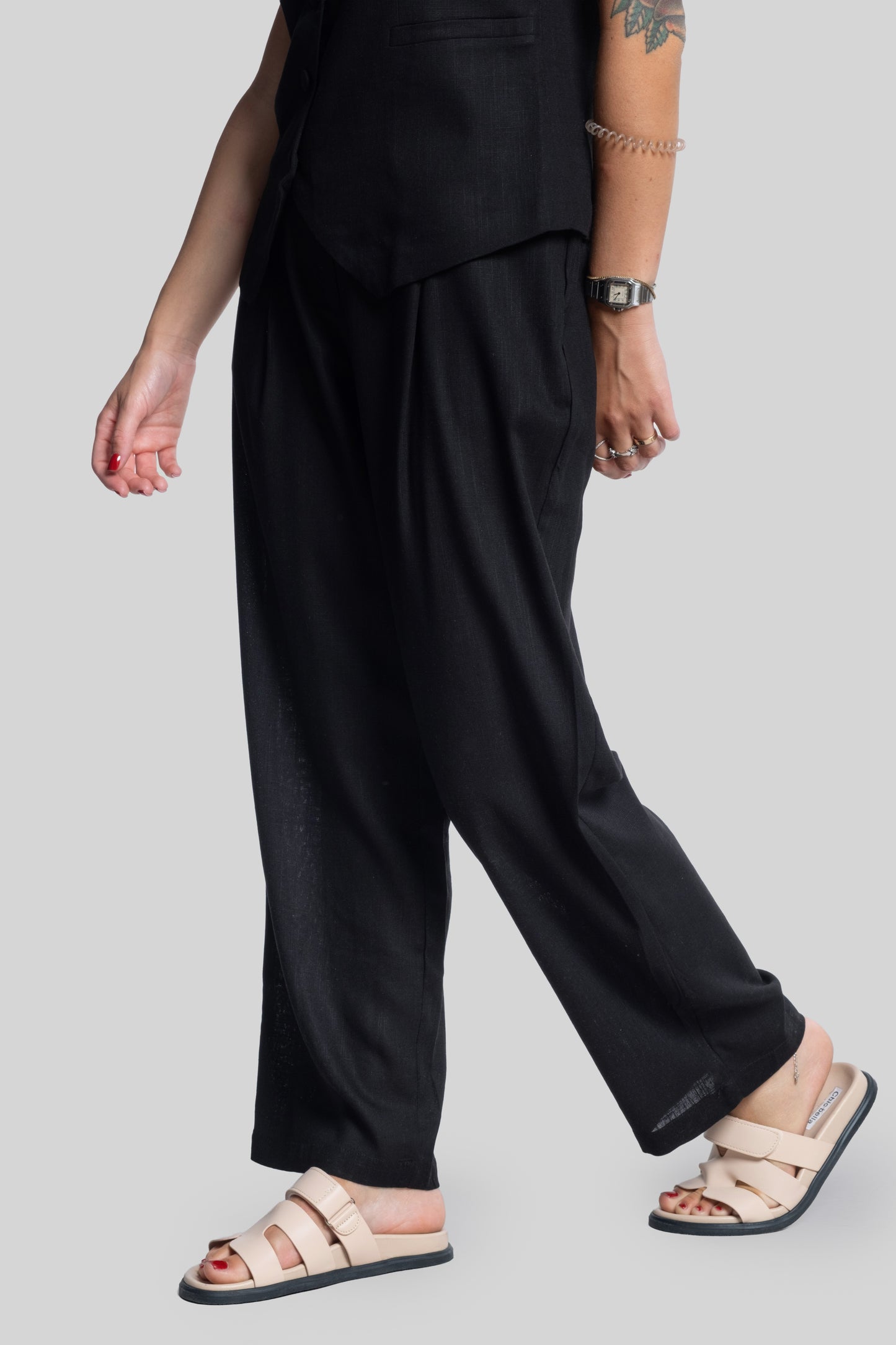 Tailleur Antonia gilet nero