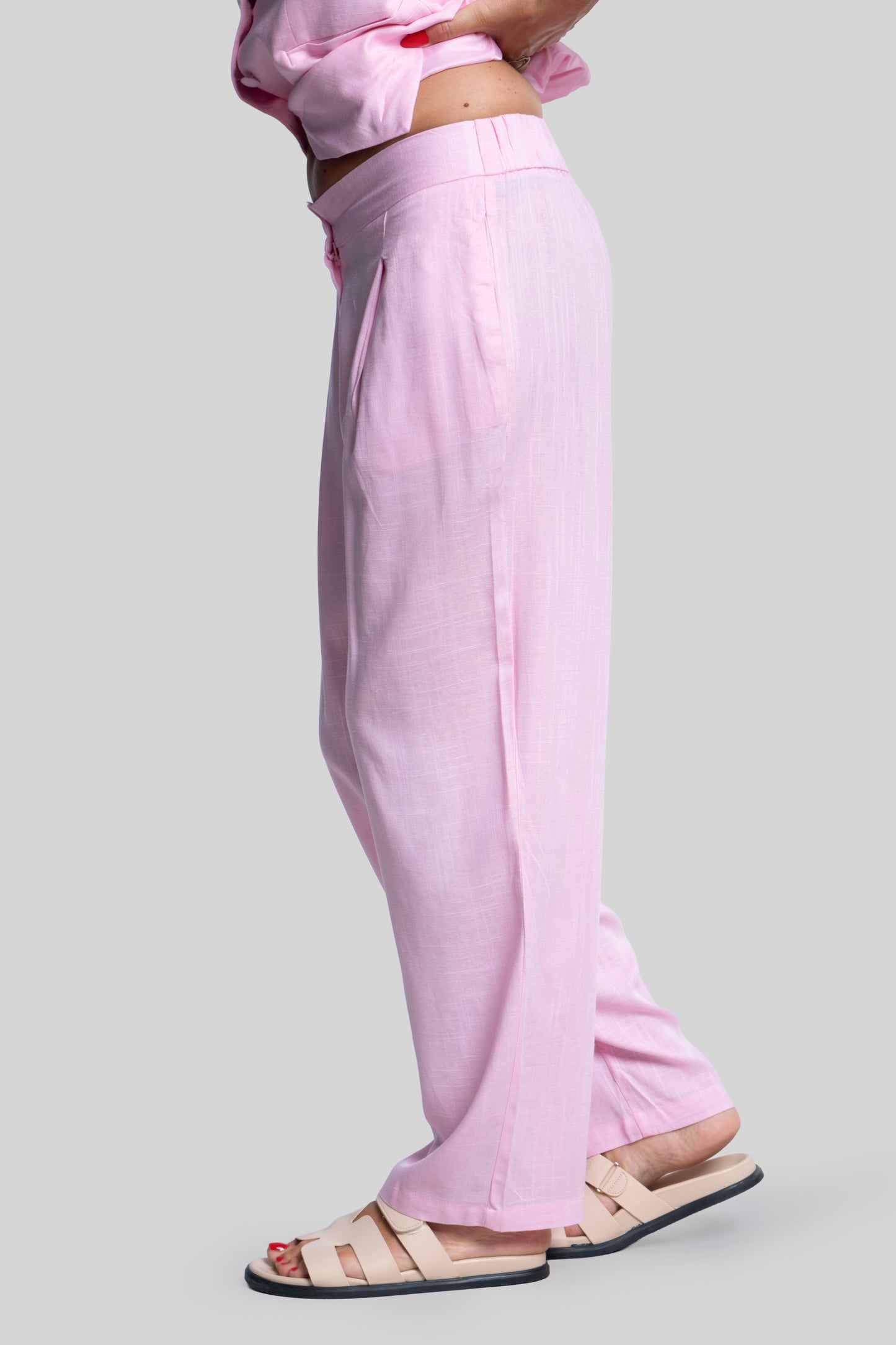Tailleur Antonia gilet rosa