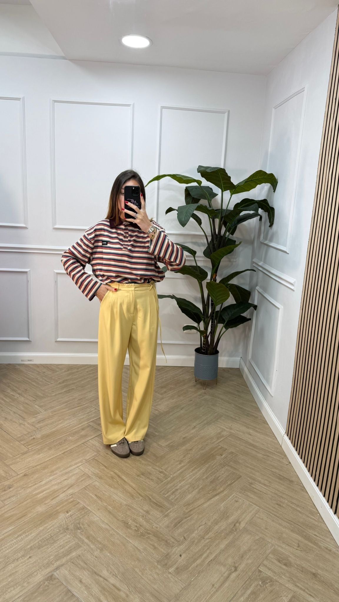 Pantalone Sandra giallo