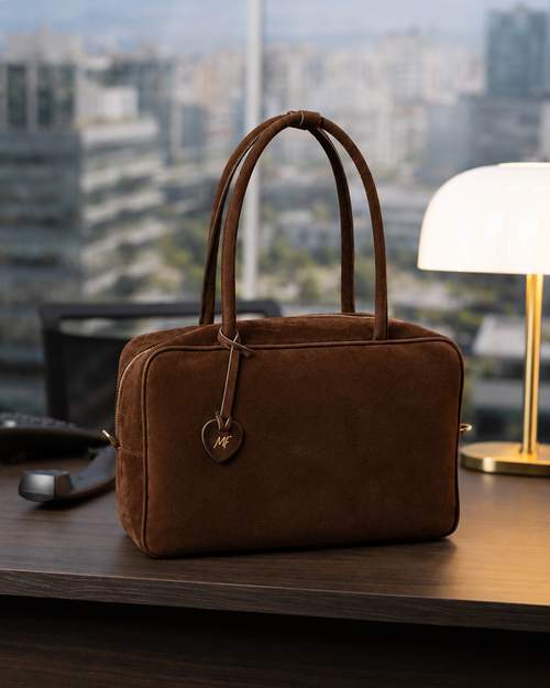 Borsa Back To Office Marrone Camoscio