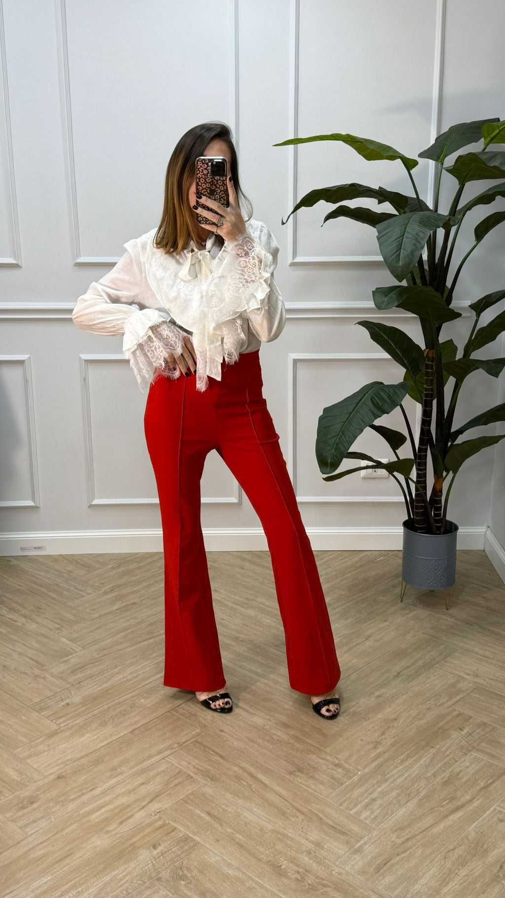Pantalone Serena rosso