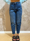 Jeans tasca filo scuro