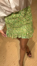 Gonna belen verde e beige
