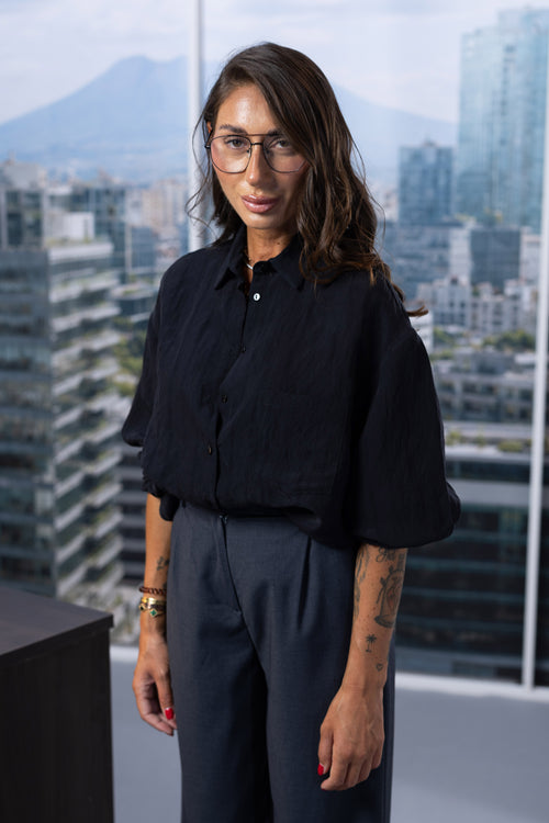 Camicia Office Righe Nere