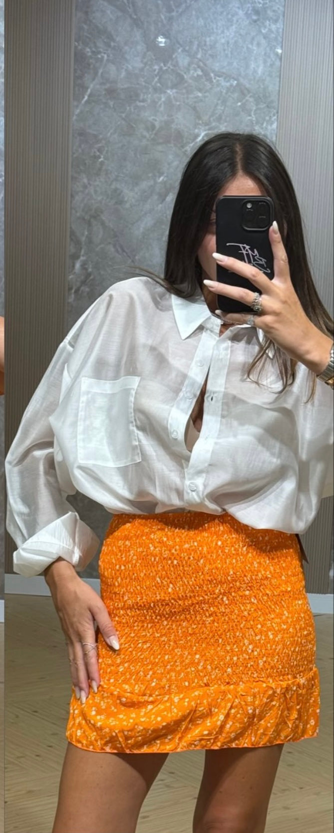 Gonna belen arancio