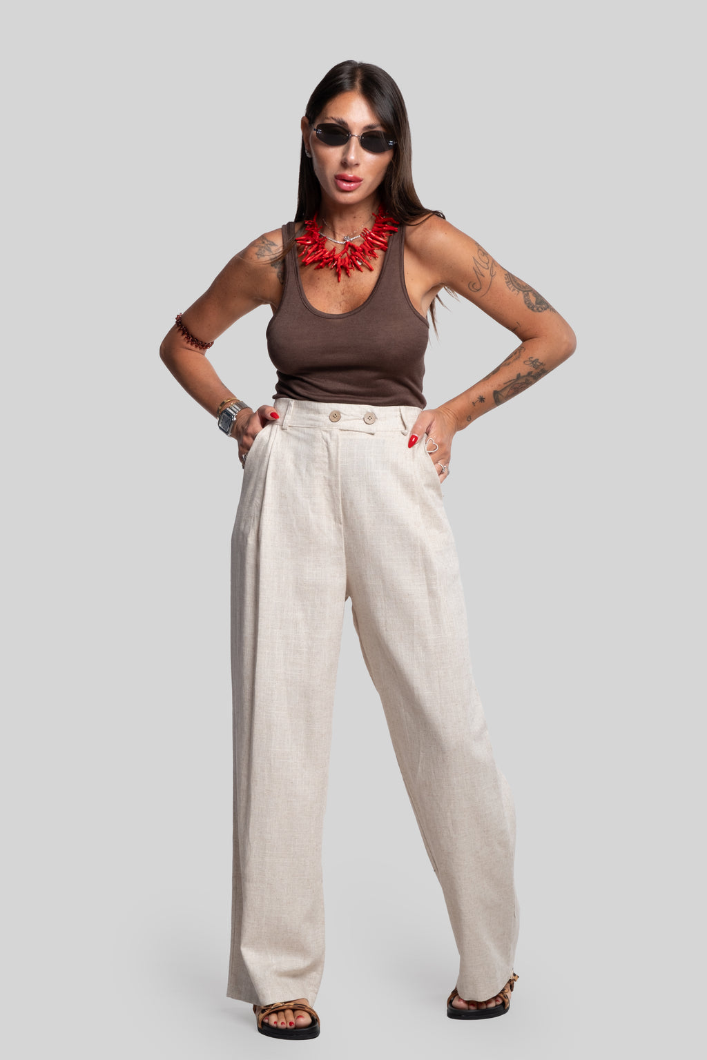 Pantalone Bruna canapa