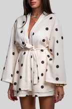 Tailleur pois lino