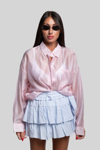 Camicia fiammata rosa