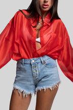 Camicia fiammata fragola