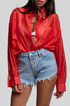 Camicia fiammata fragola