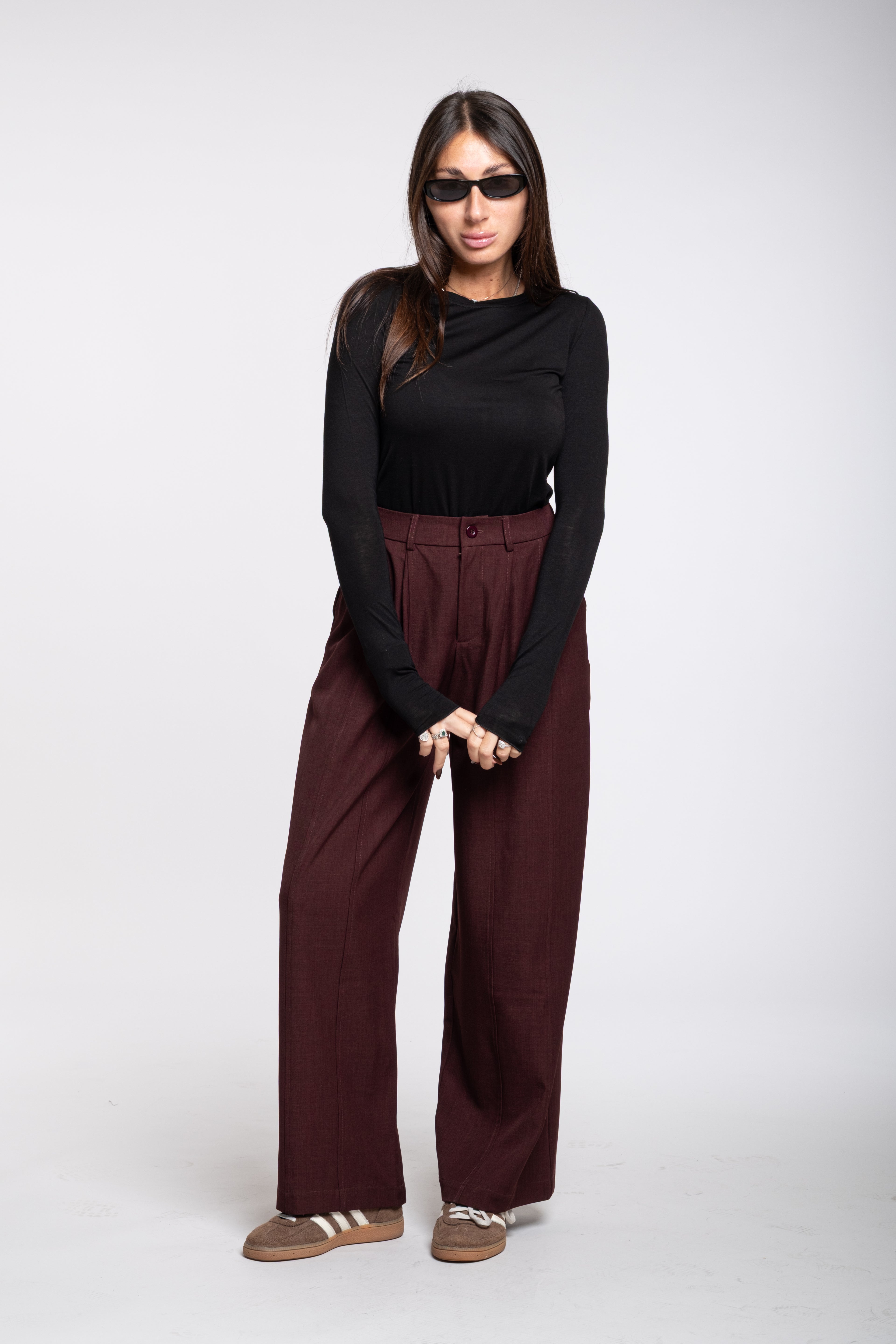 Pantalone vittoria bordeaux