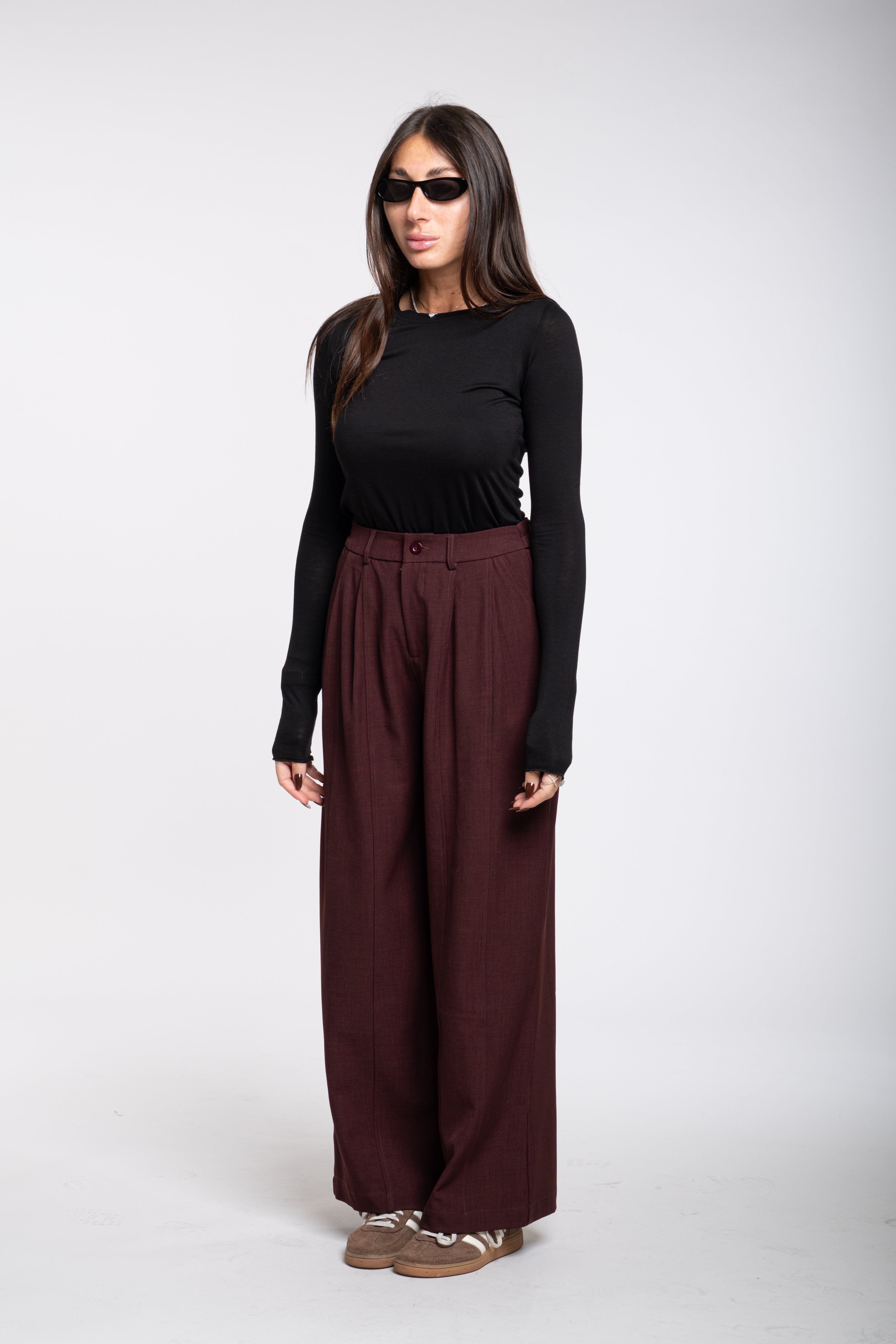 Pantalone vittoria bordeaux