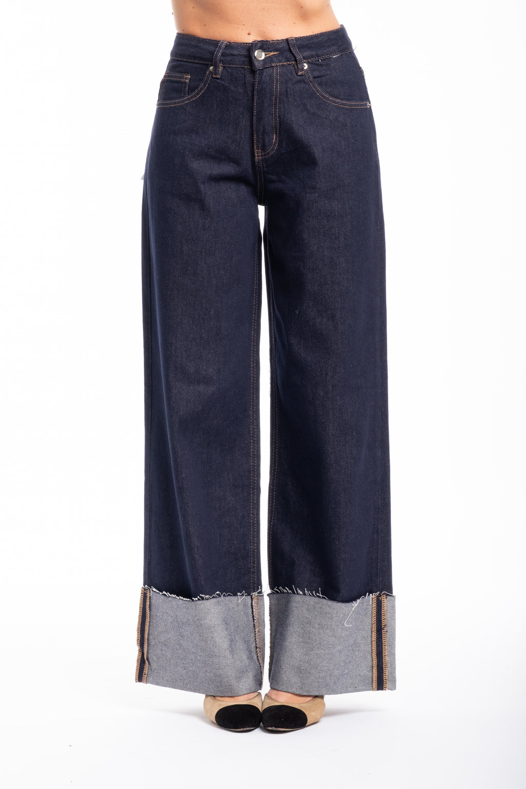 Jeans piegone scuro