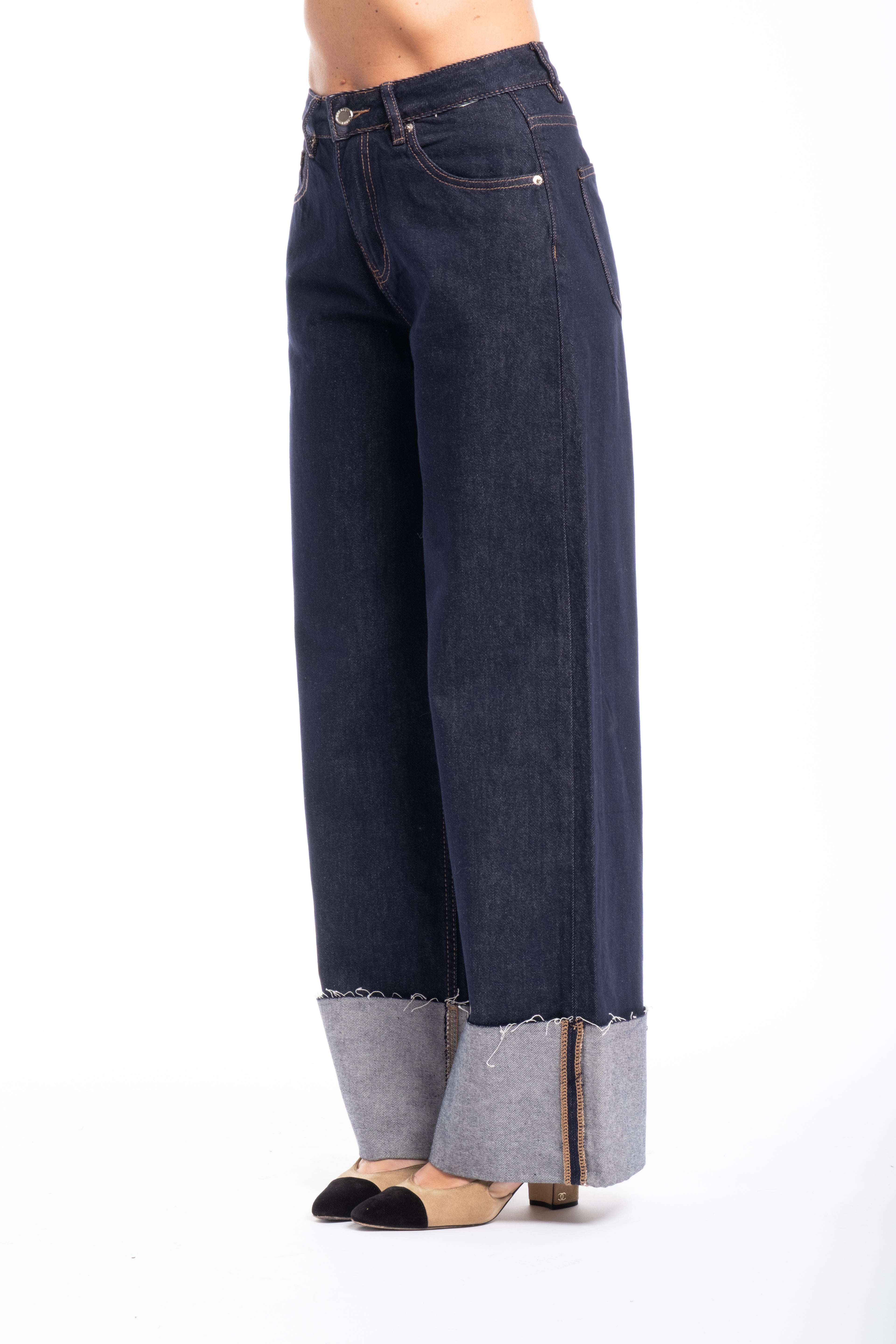 Jeans piegone scuro