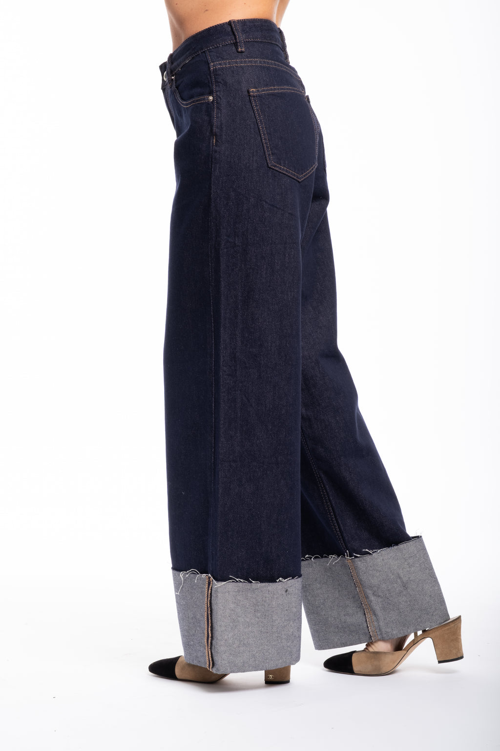 Jeans piegone scuro