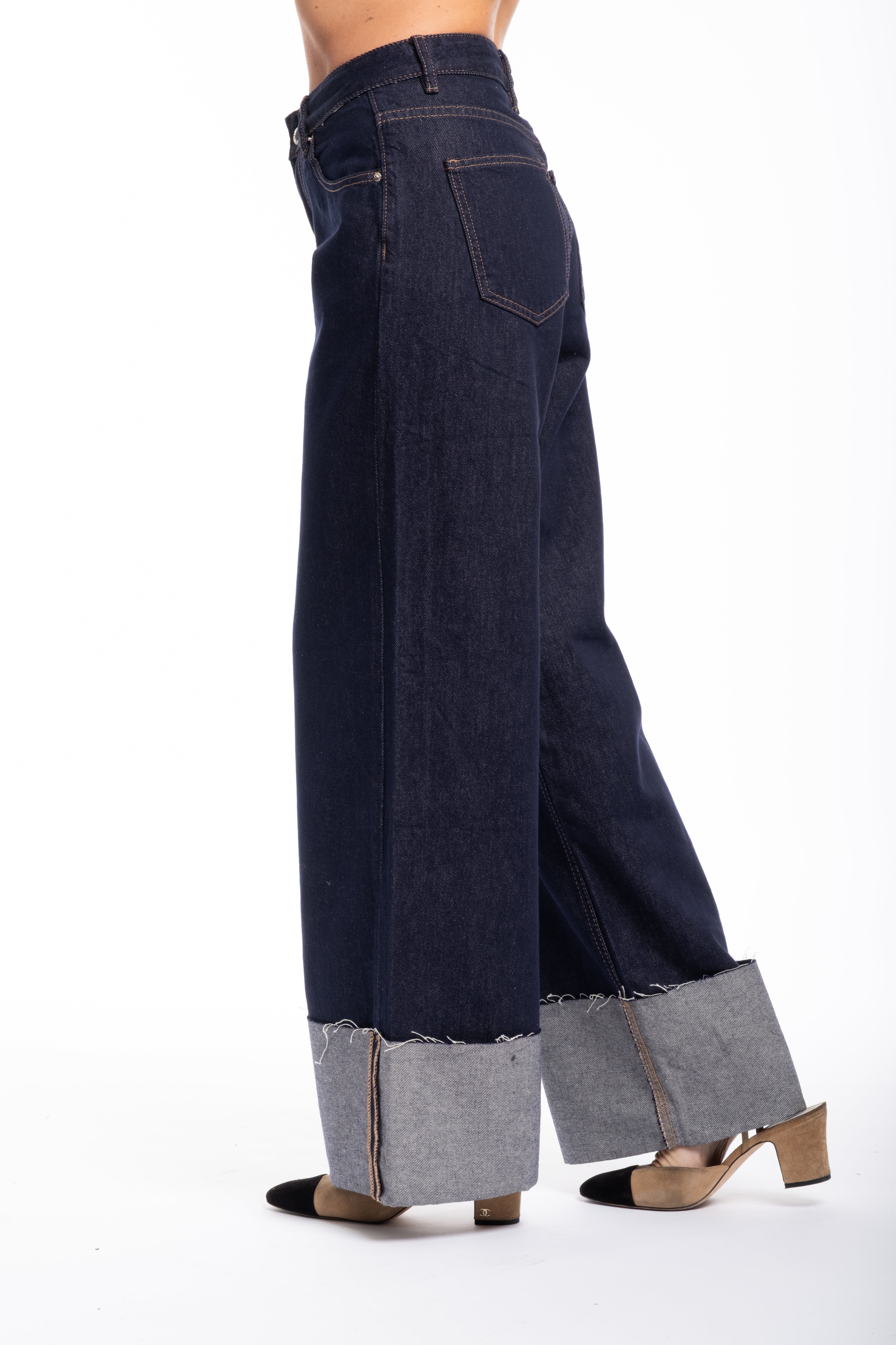 Jeans piegone scuro