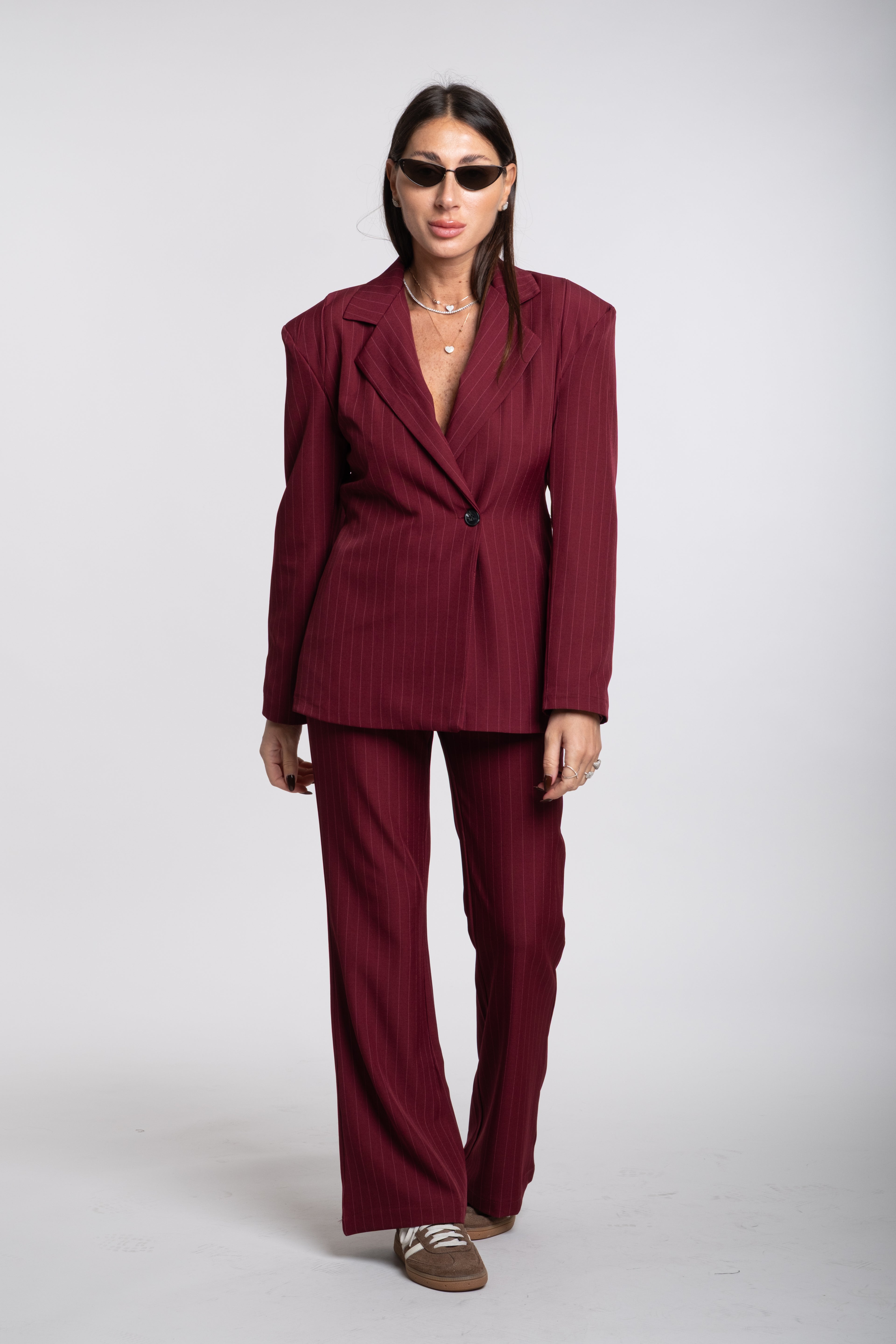 Coordinato strutturato bordeaux