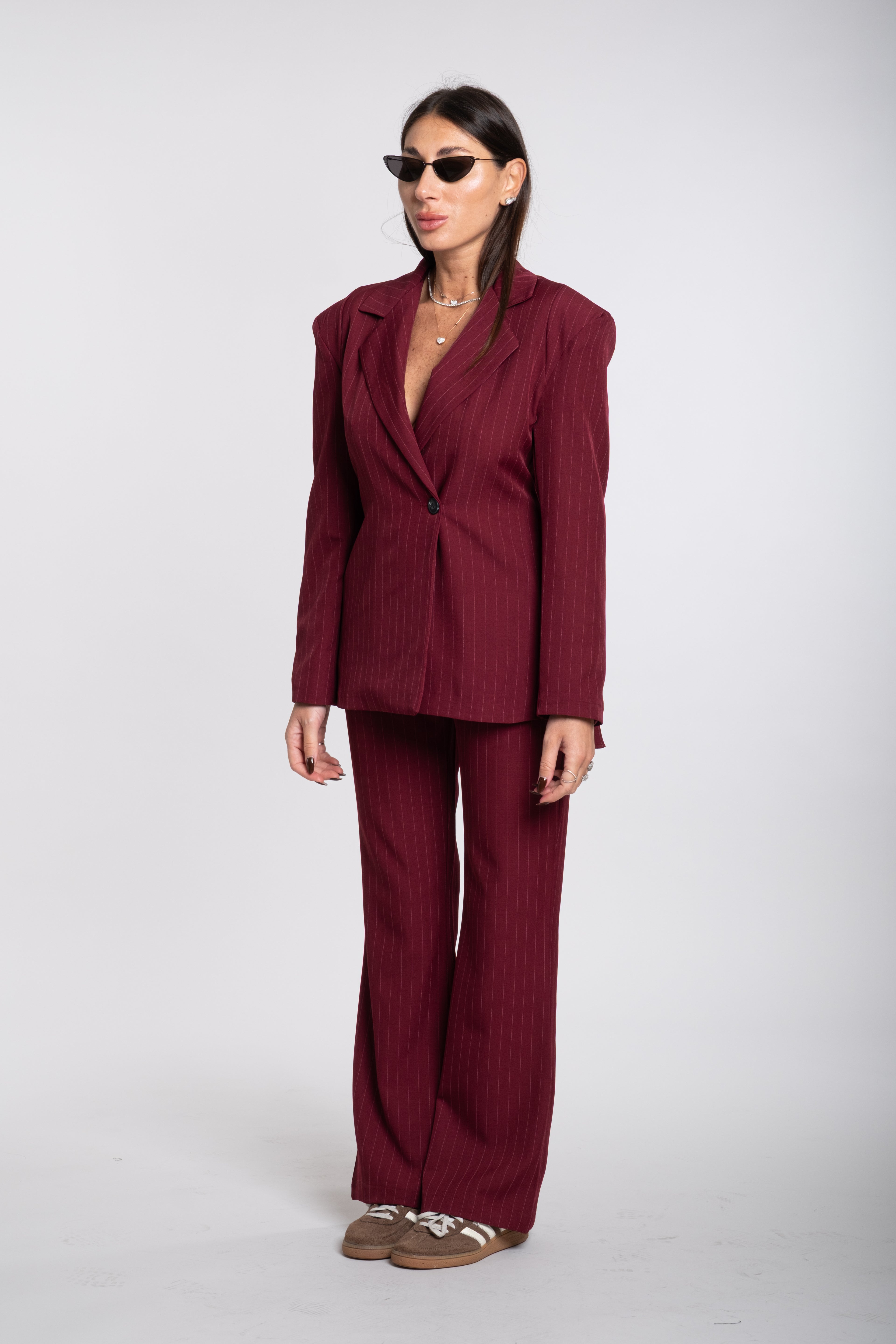Coordinato strutturato bordeaux