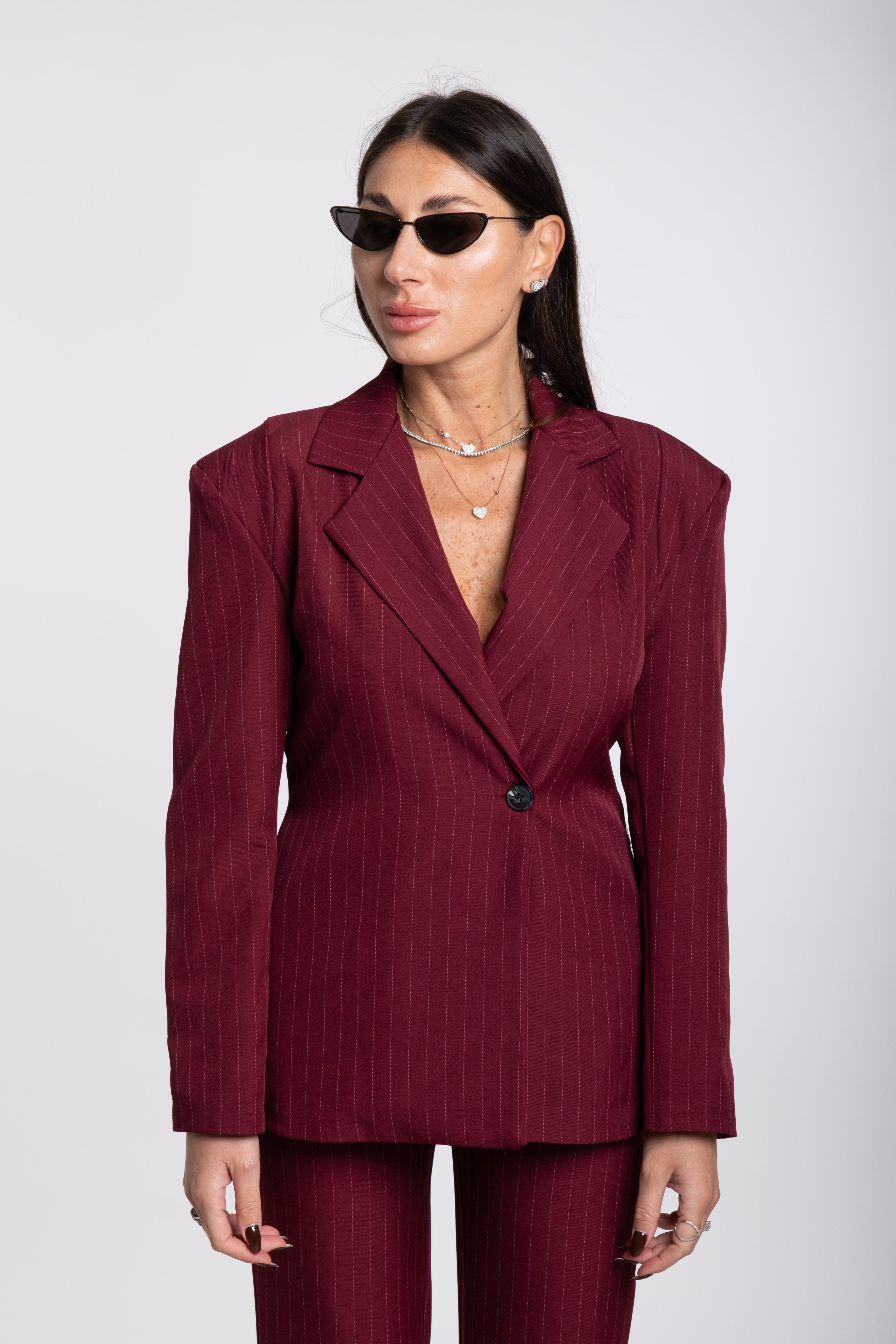 Coordinato strutturato bordeaux