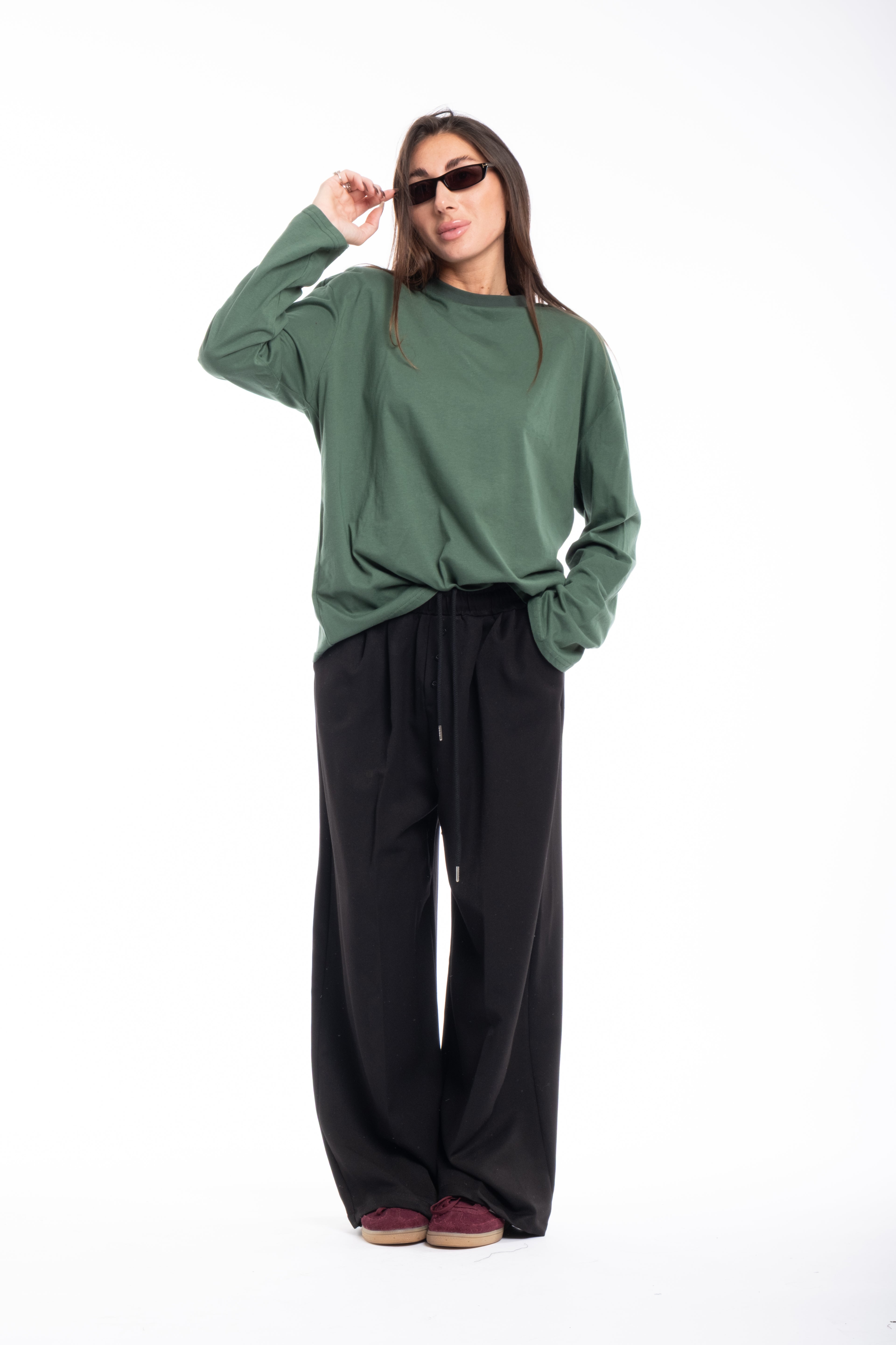 Maglia spallina verde