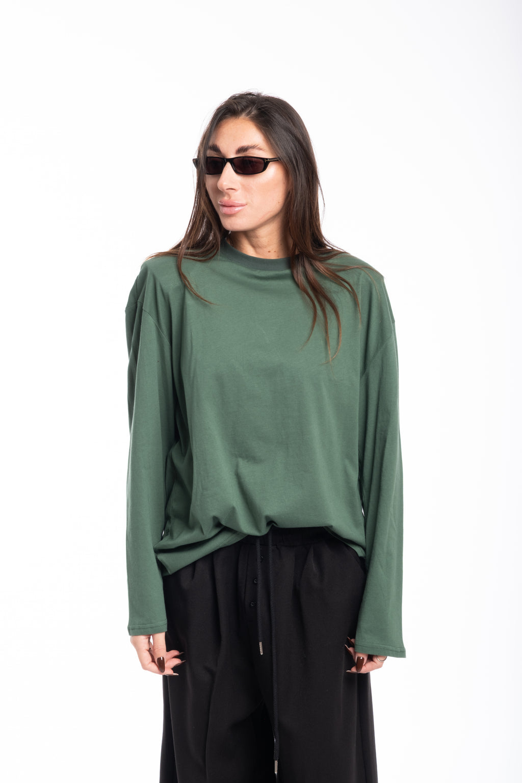 Maglia spallina verde