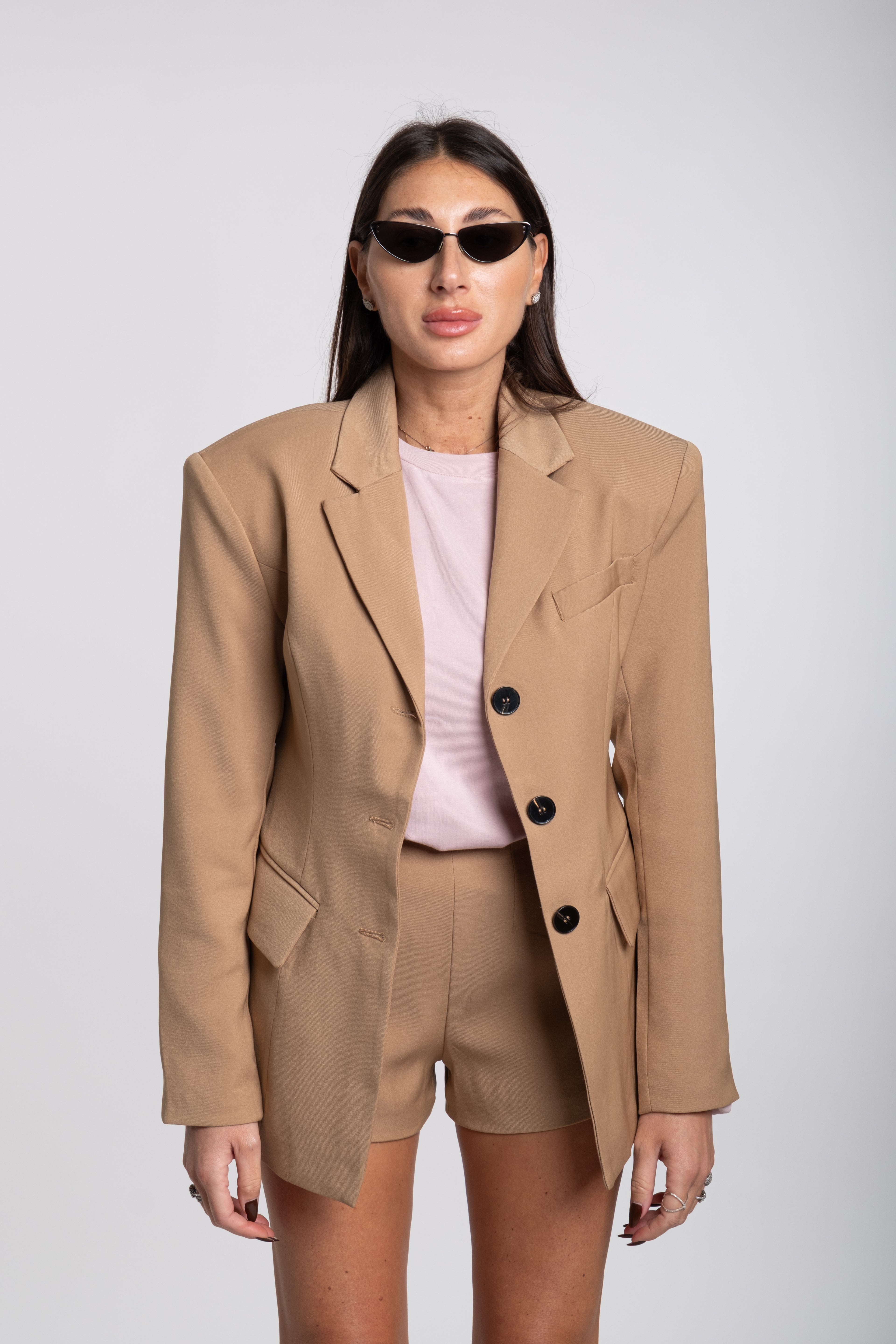 Tailleur cindy strutturato camel