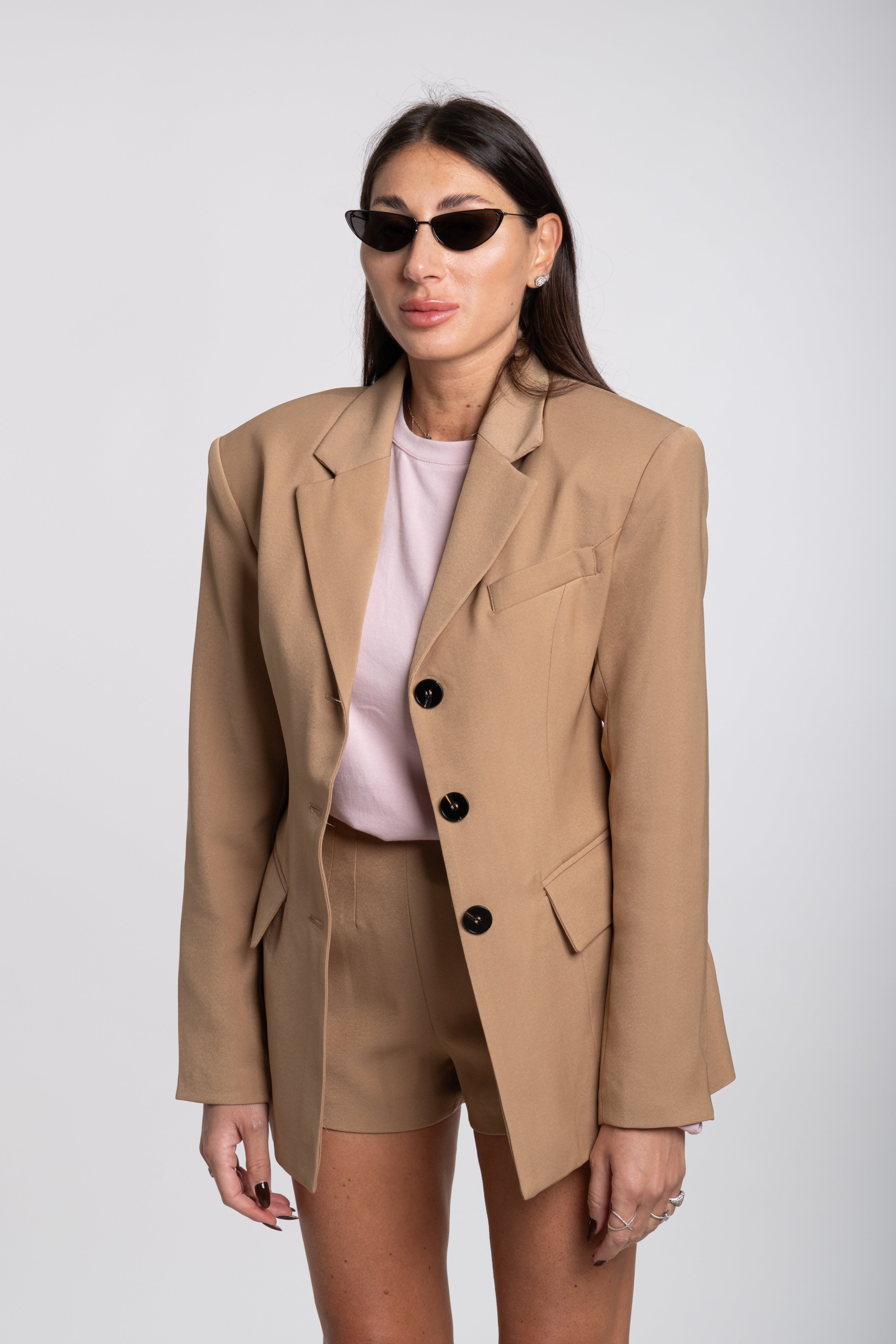 Tailleur cindy strutturato camel