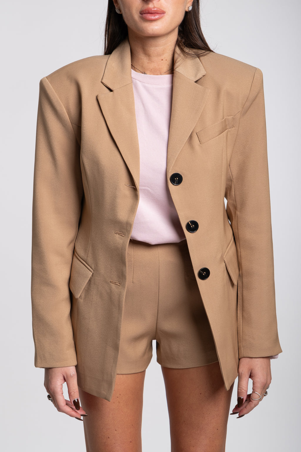 Tailleur cindy strutturato camel