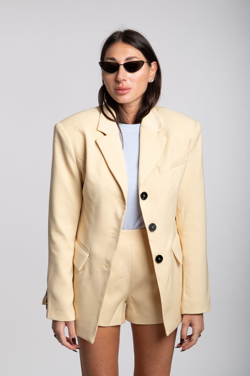 Tailleur cindy strutturato giallo