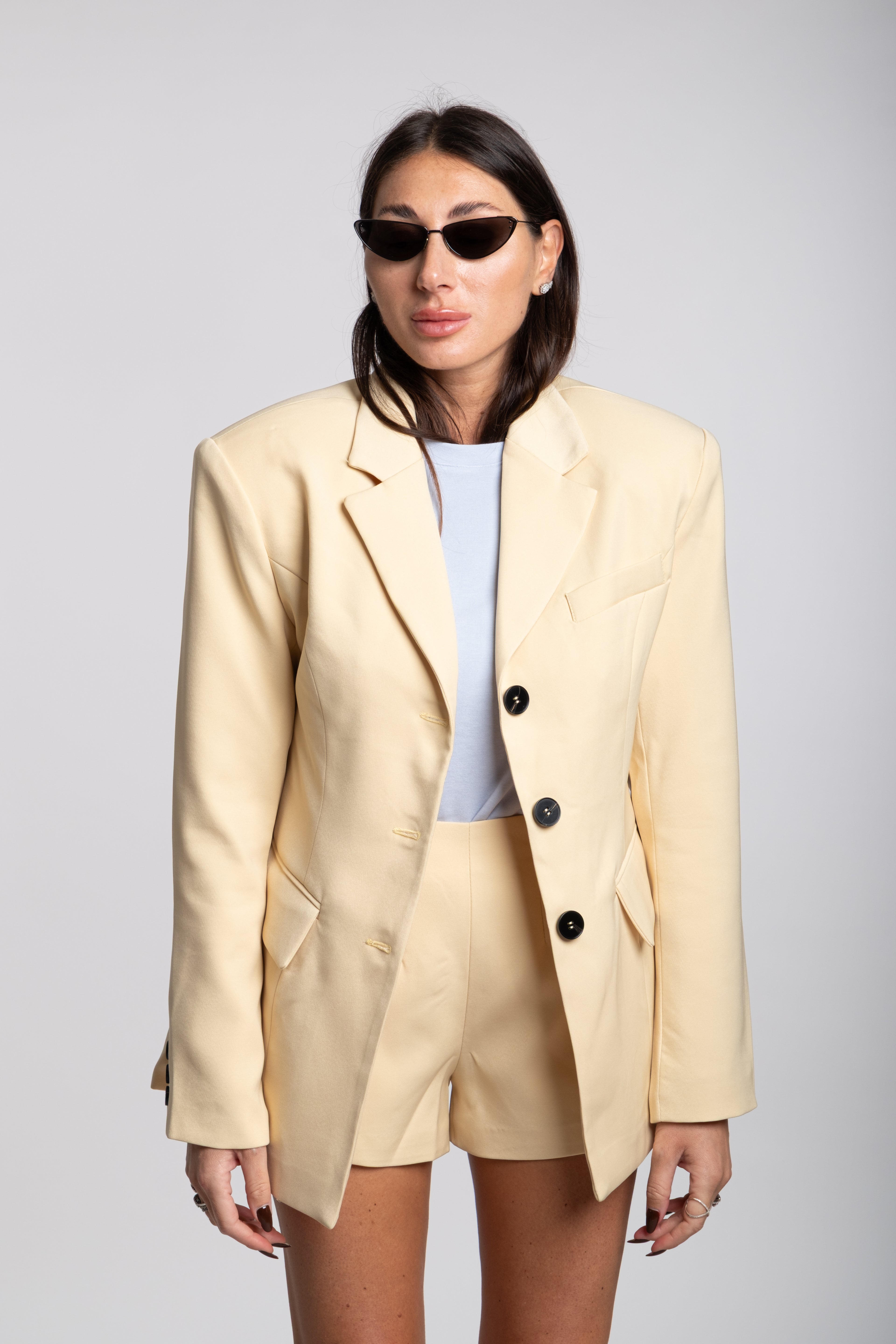 Tailleur cindy strutturato giallo