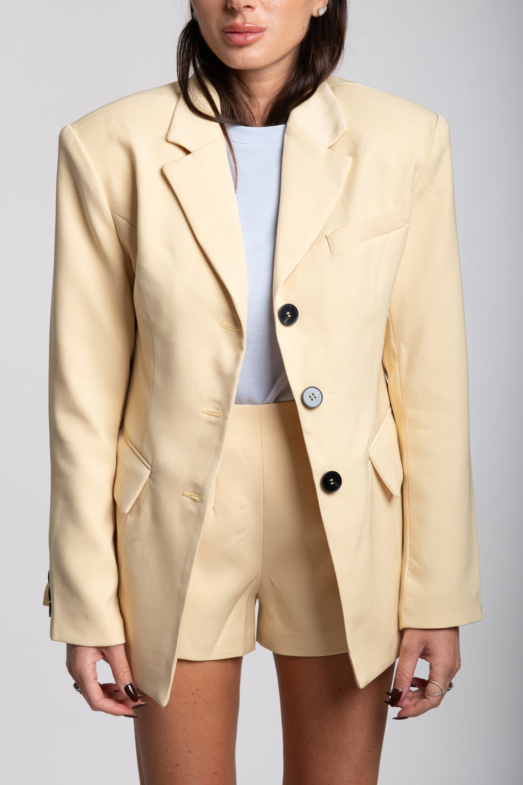 Tailleur cindy strutturato giallo