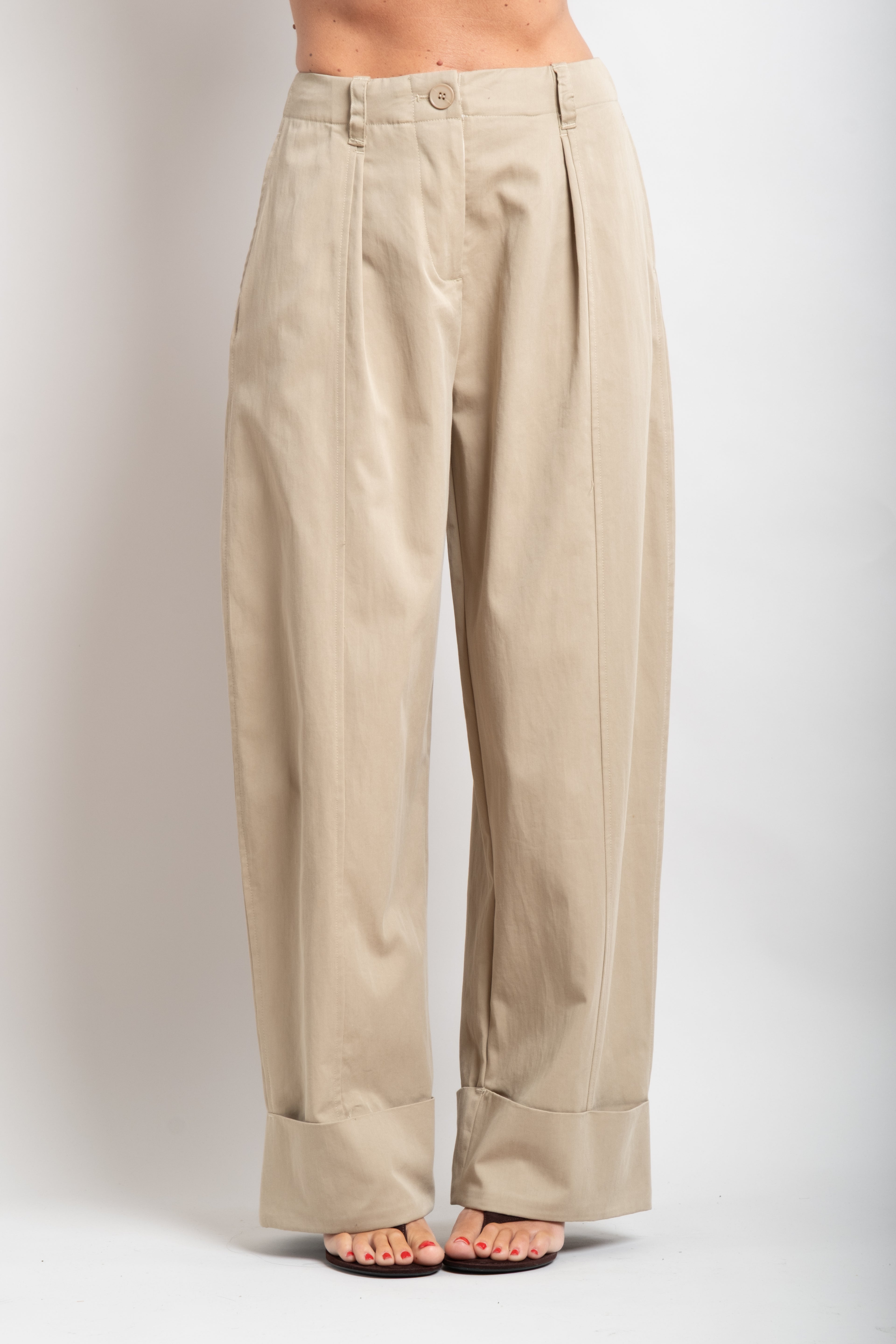 Pantalone piegone fango