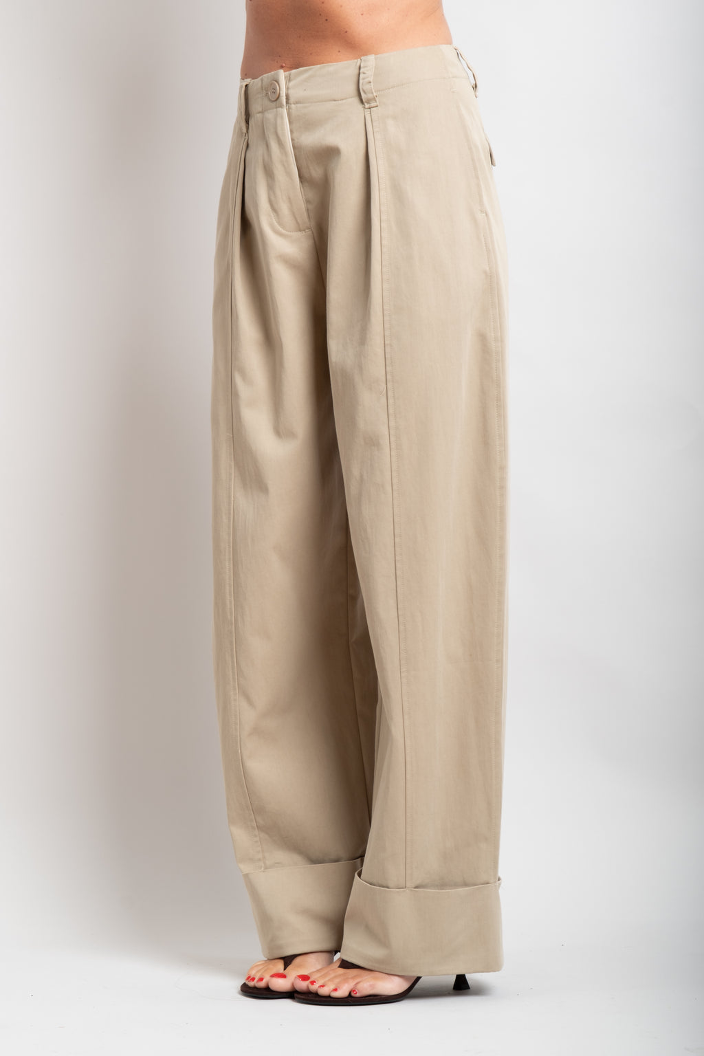 Pantalone piegone fango