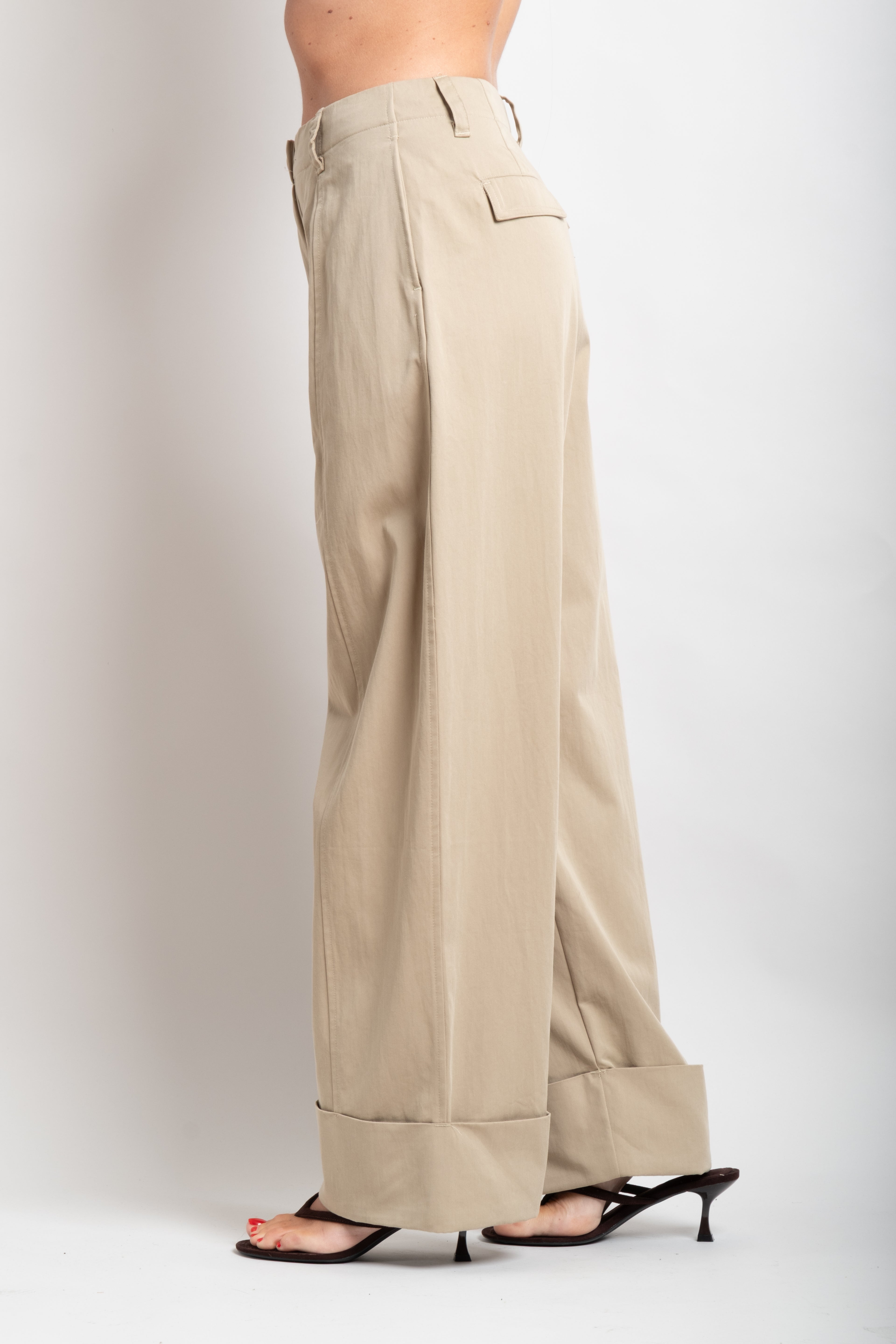 Pantalone piegone fango