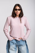 Maglia spallina rosa