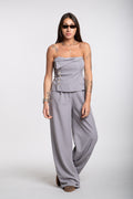 Coordinato corsetto grigio