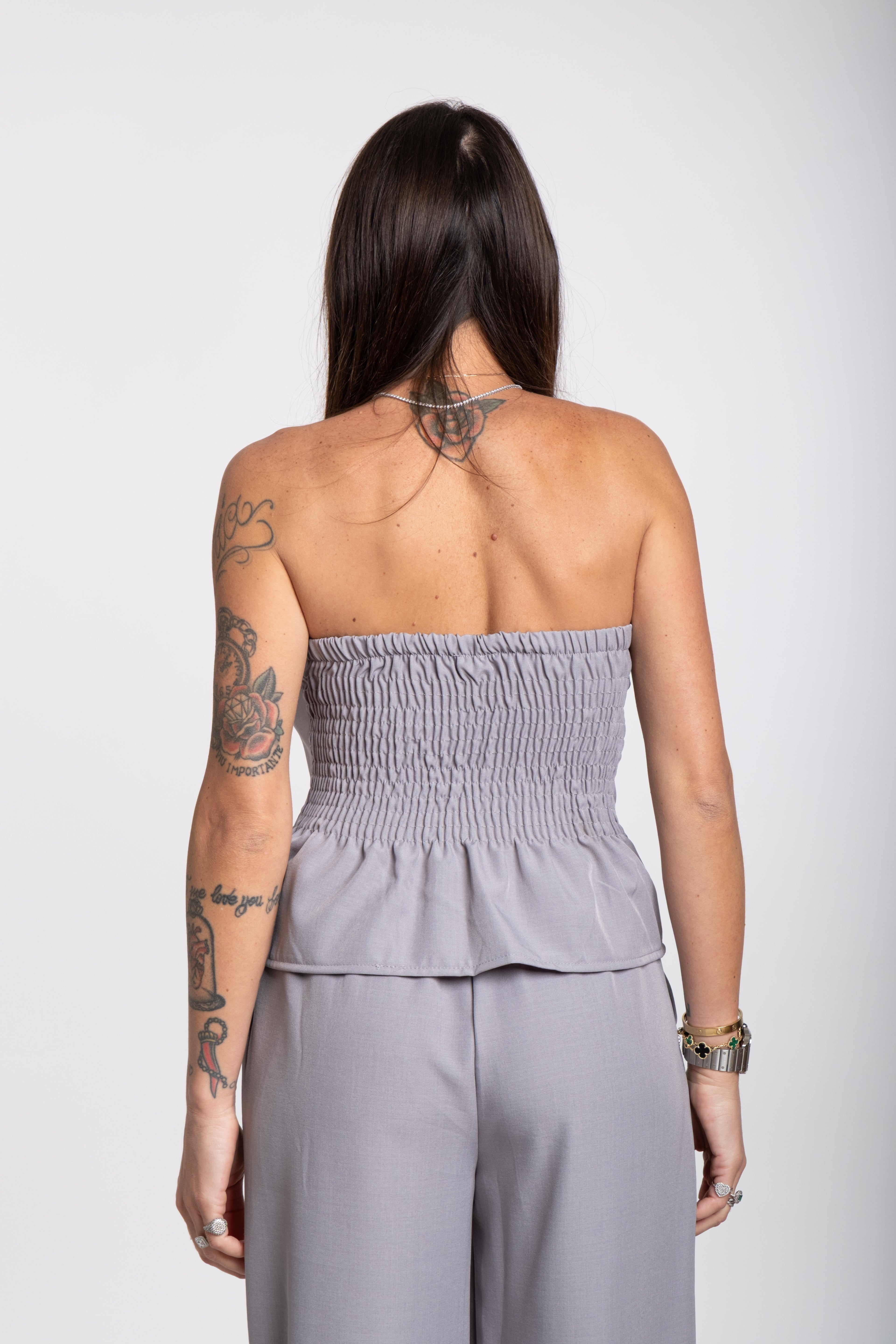 Coordinato corsetto grigio