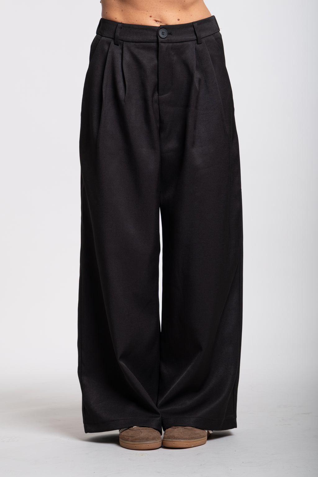 Tailleur crop nero