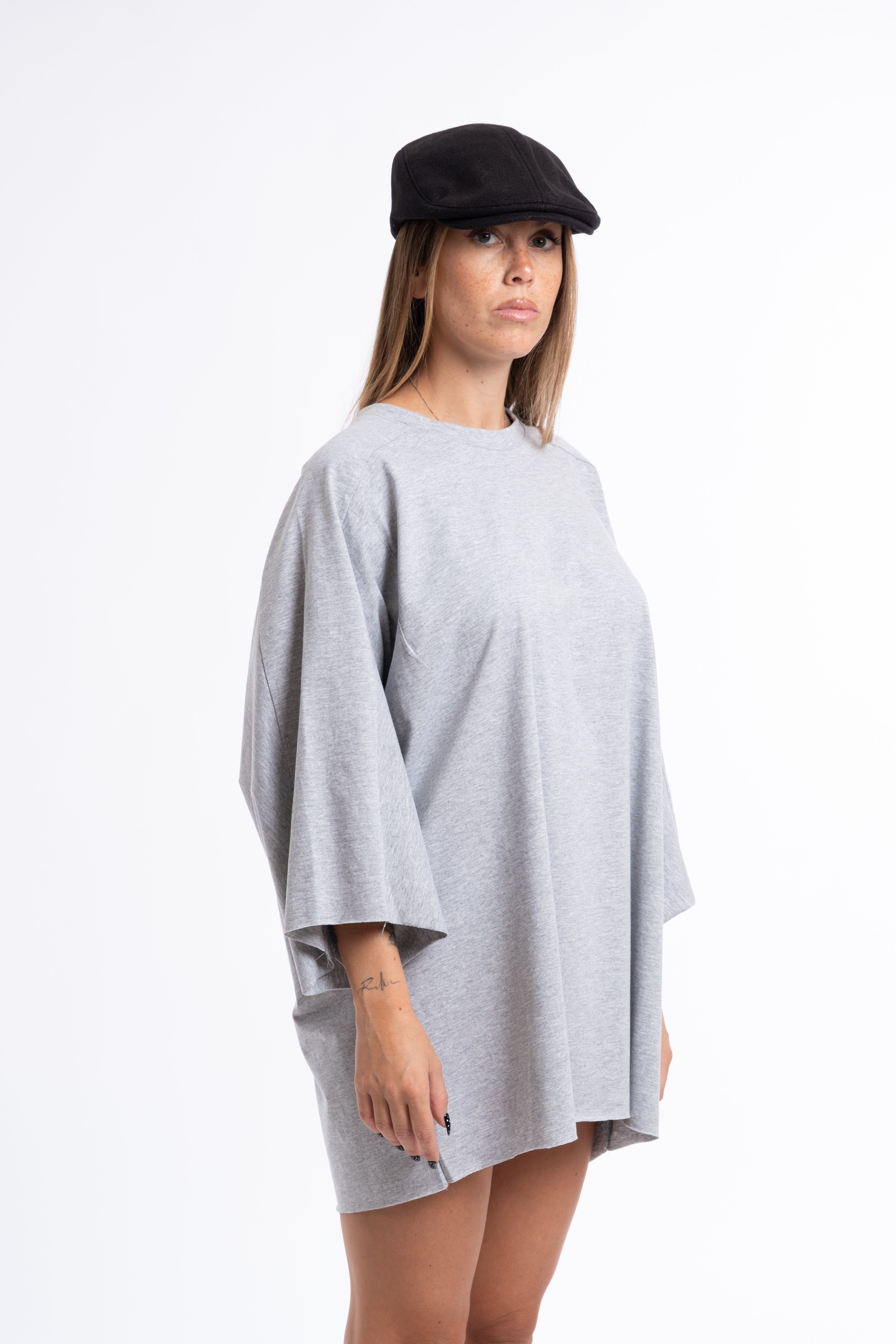 Maglia just pipistrello grigio chiaro