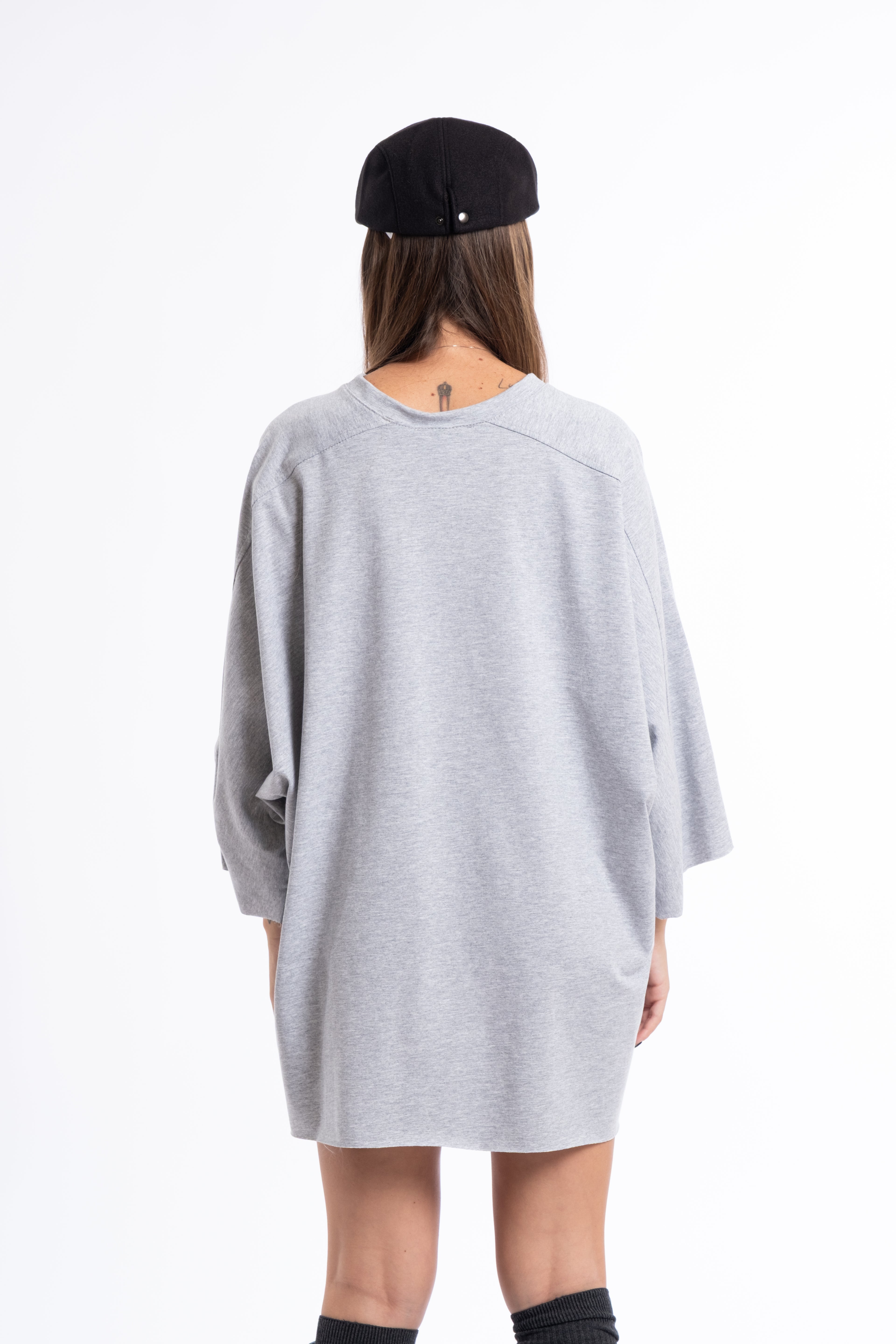 Maglia just pipistrello grigio chiaro