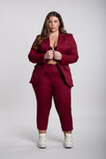 Tailleur Andrea Curvy bordeaux