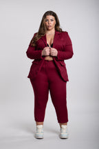 Tailleur Andrea Curvy bordeaux