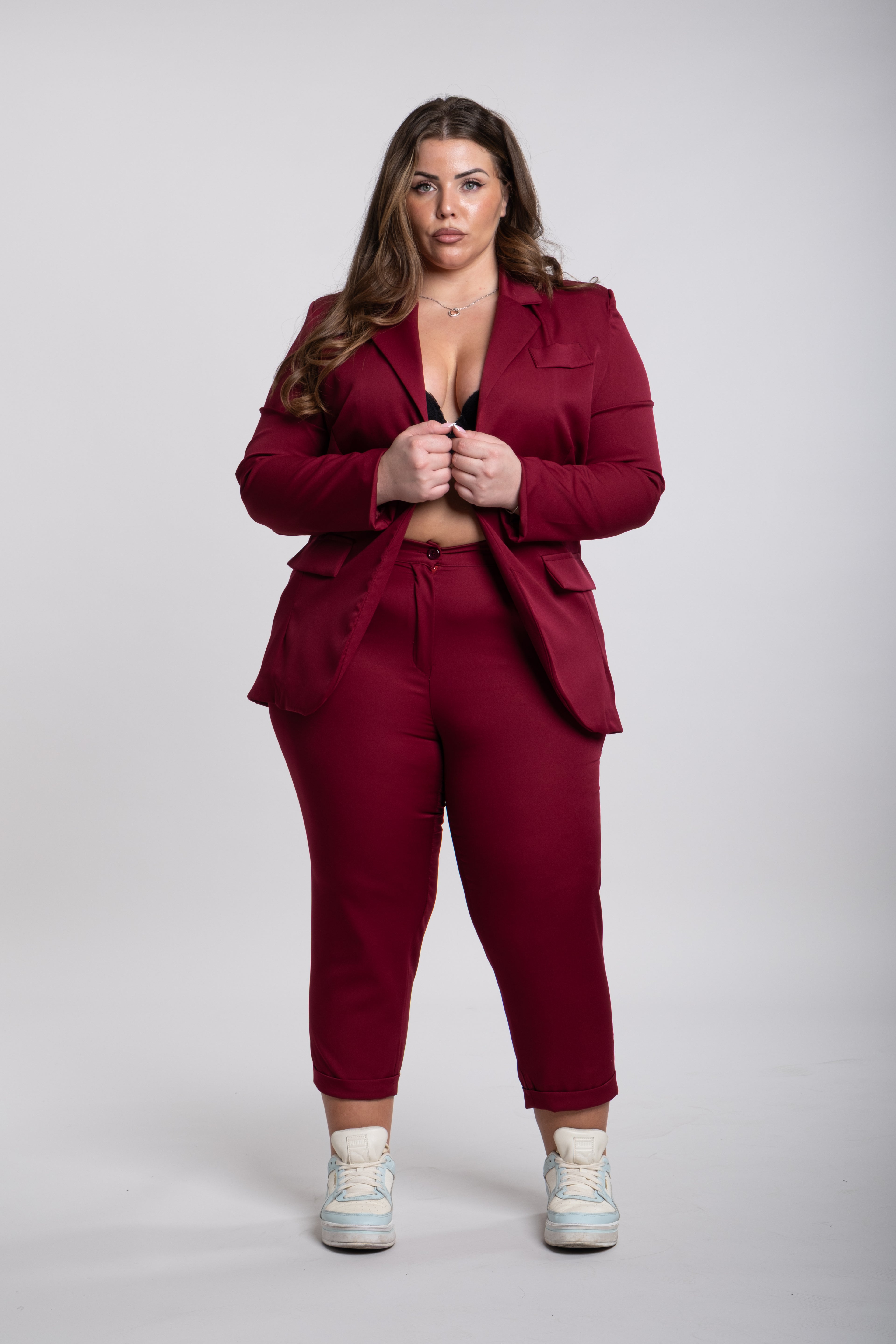 Tailleur Andrea Curvy bordeaux