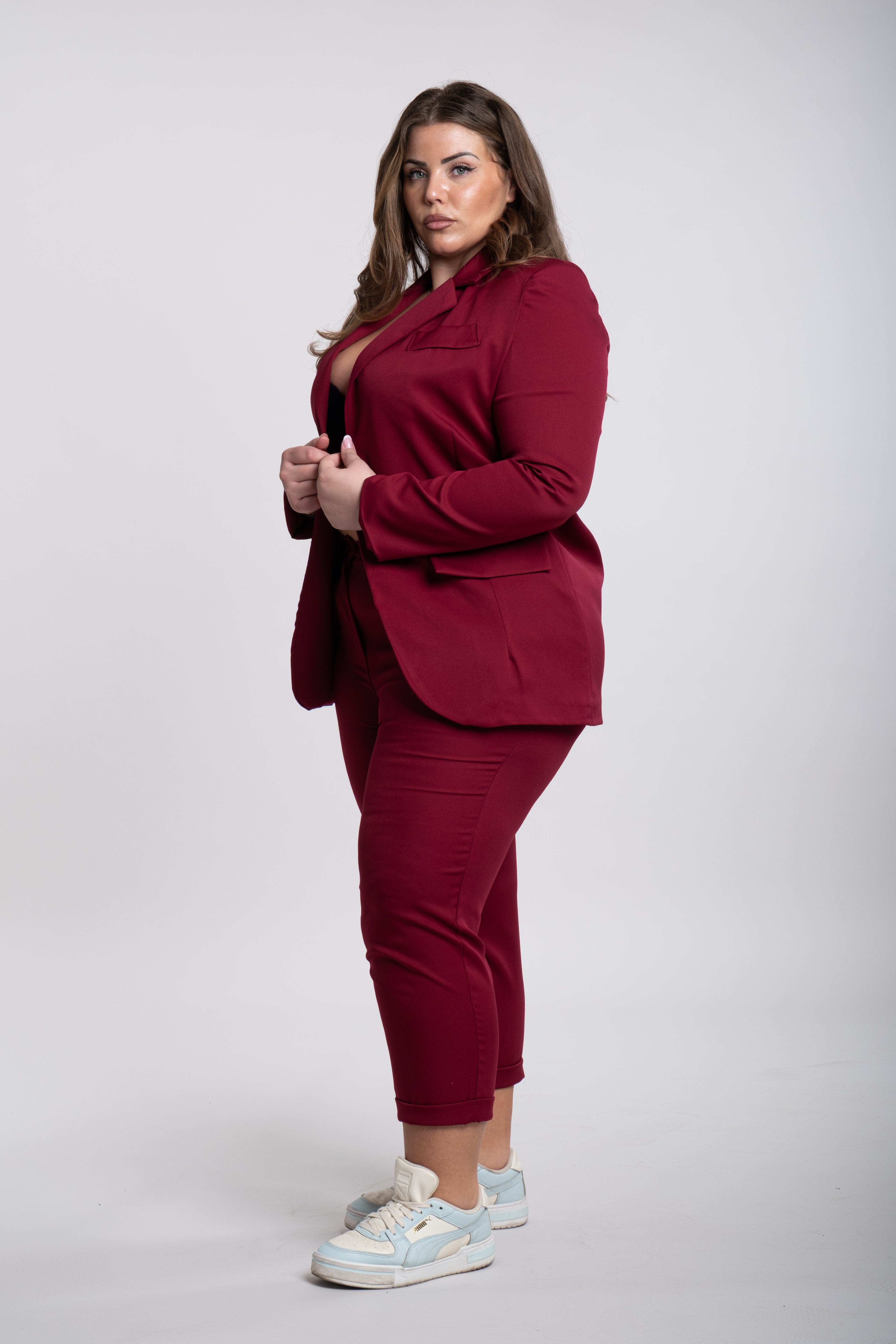 Tailleur Andrea Curvy bordeaux