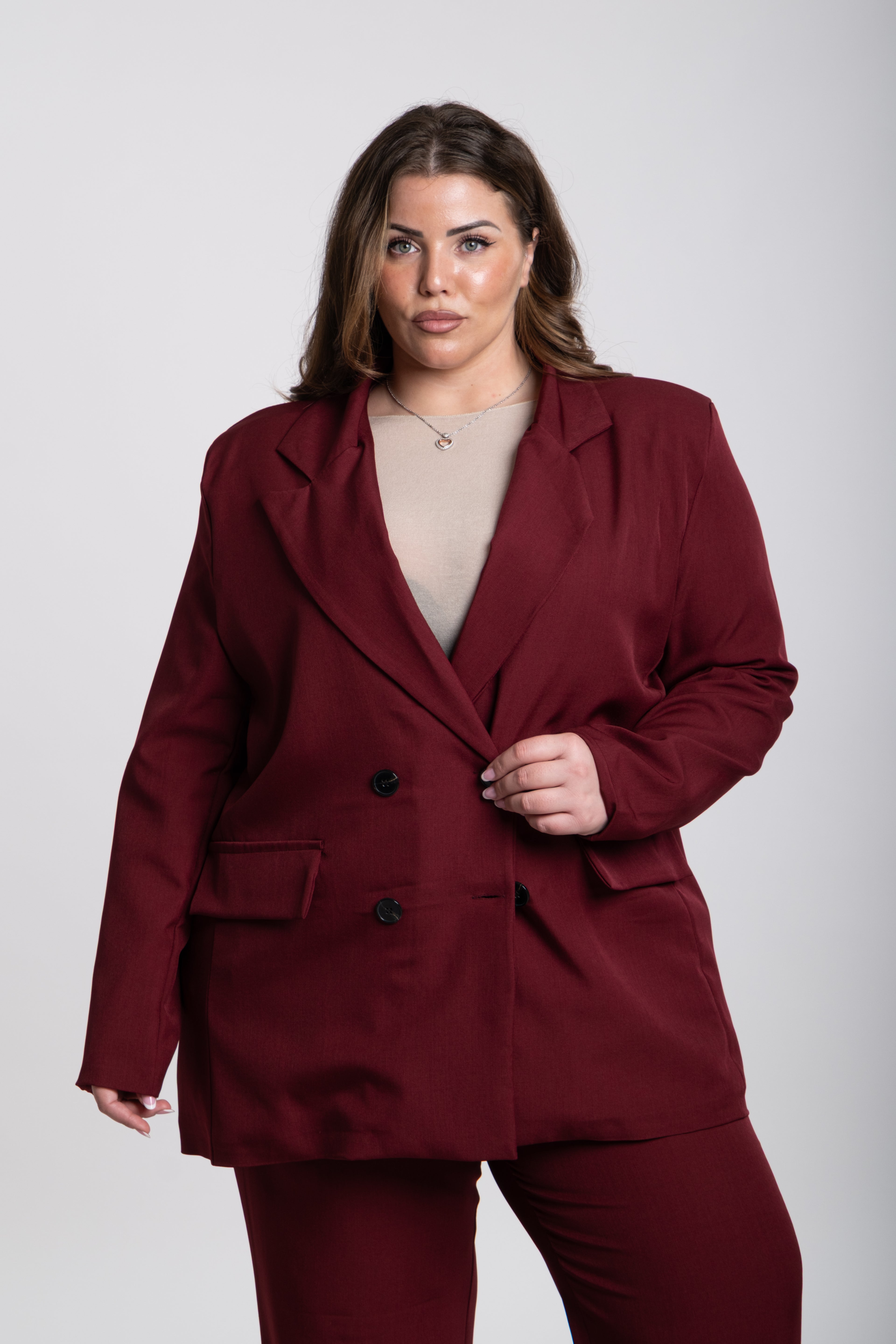 Tailleur Honey Curvy bordeaux