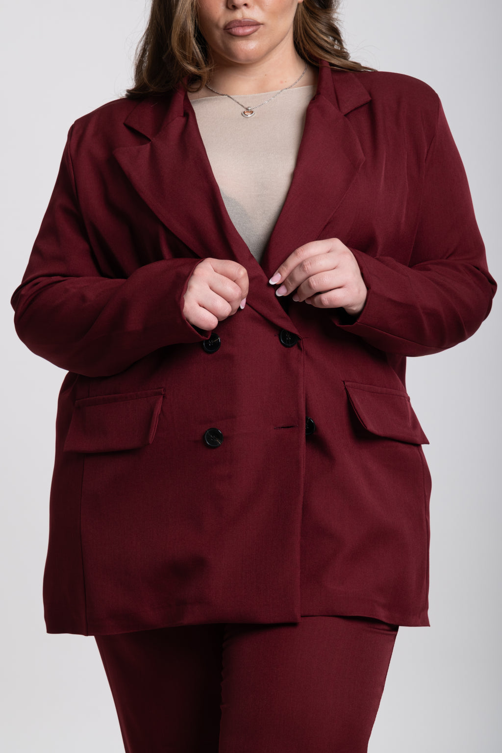 Tailleur Honey Curvy bordeaux
