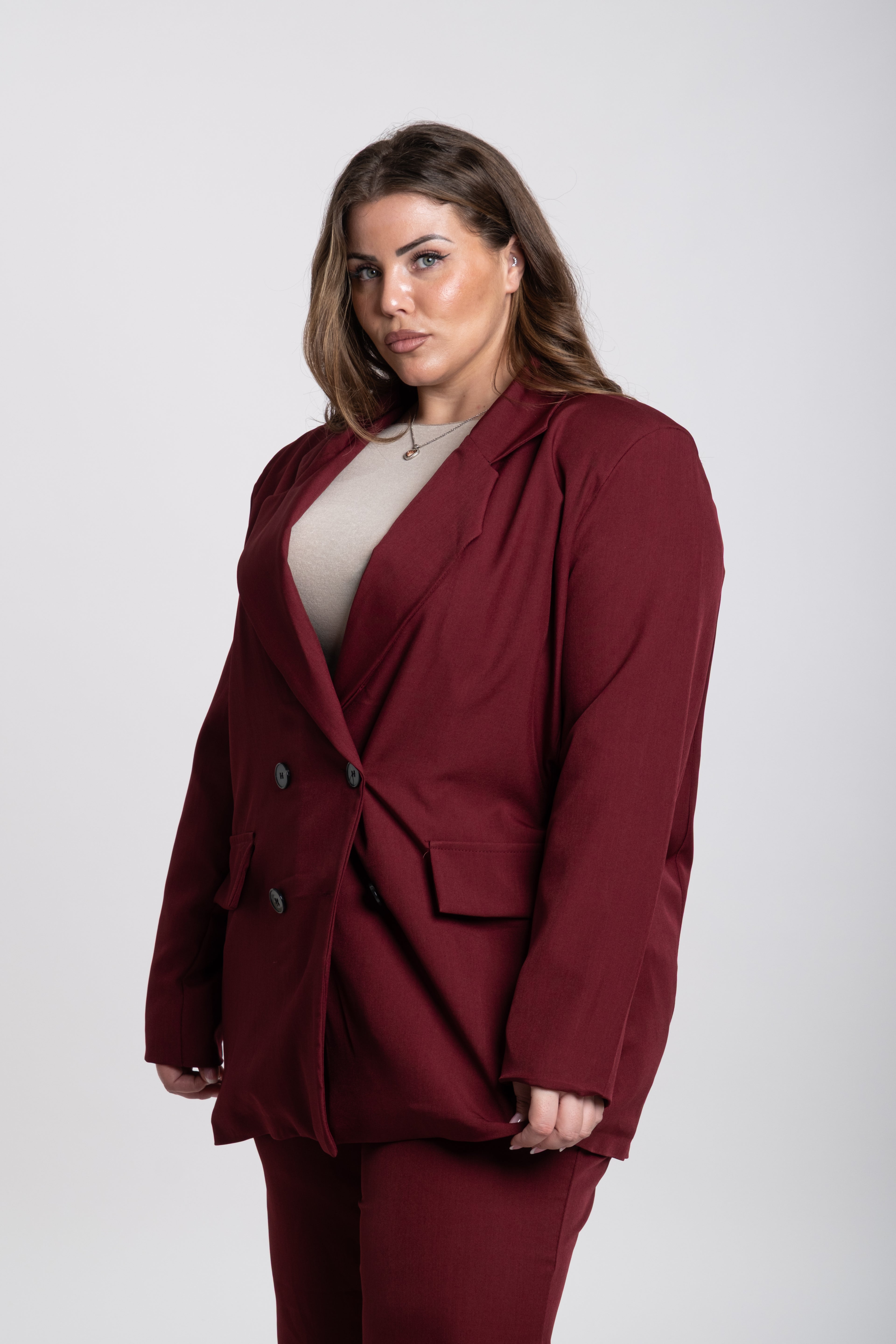 Tailleur Honey Curvy bordeaux