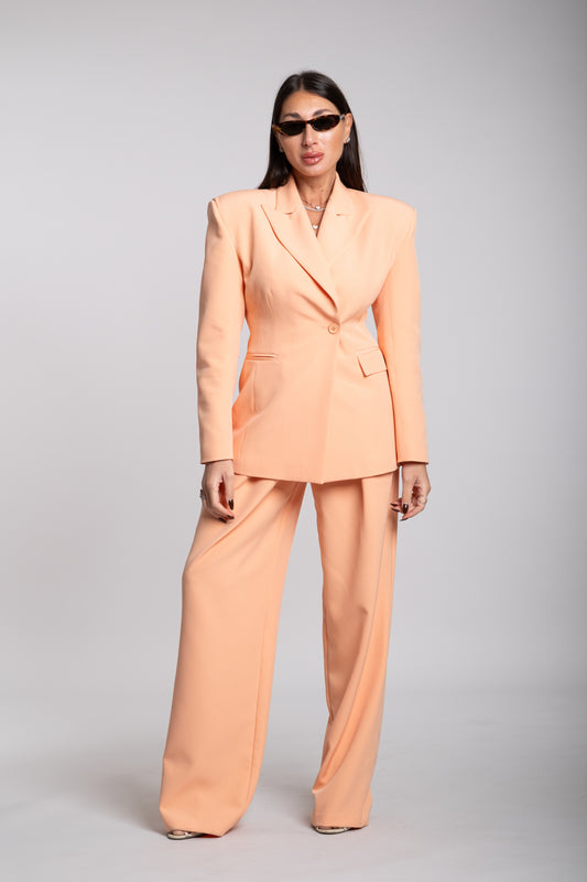 Tailleur Radici strutturato salmone