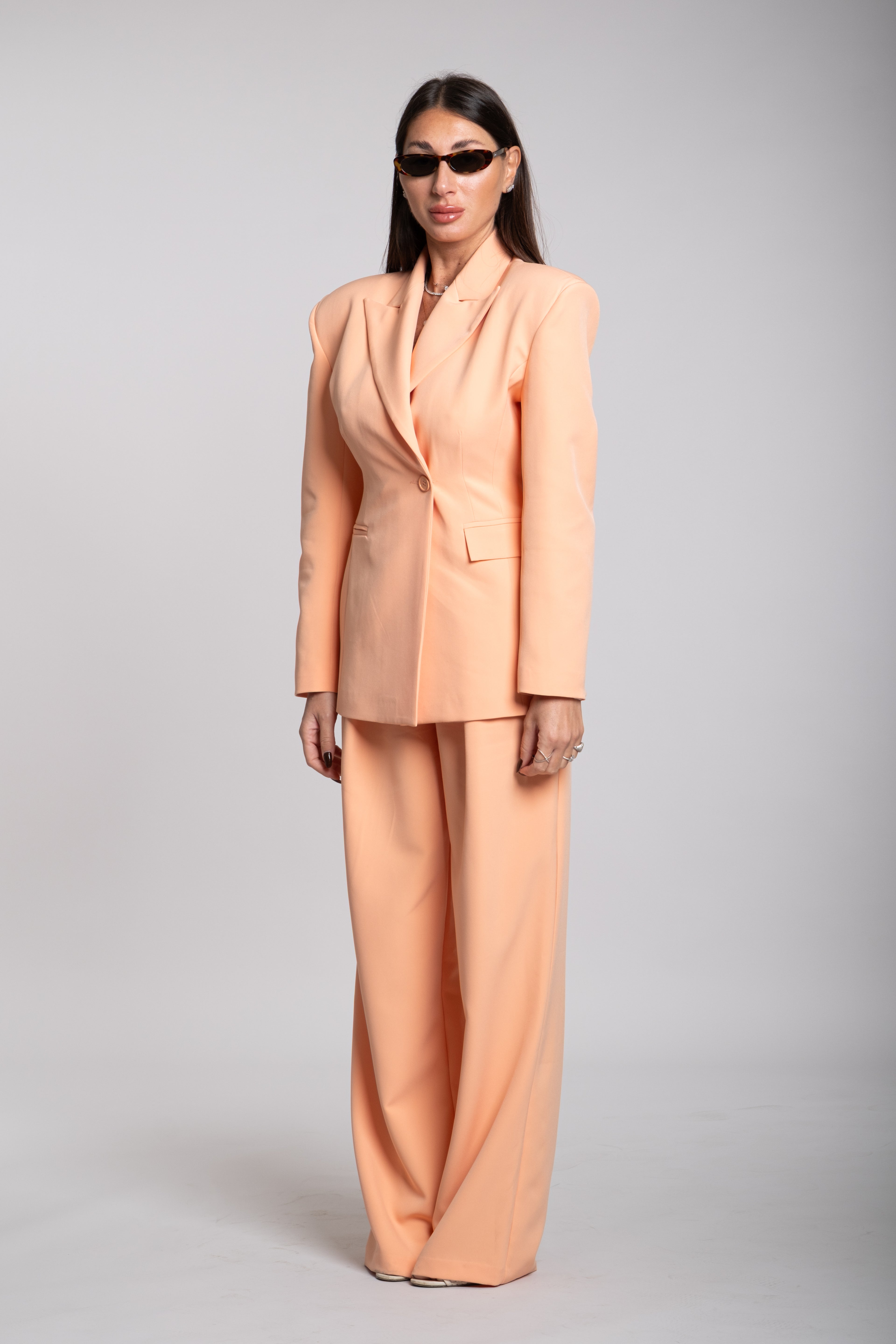 Tailleur Radici strutturato salmone