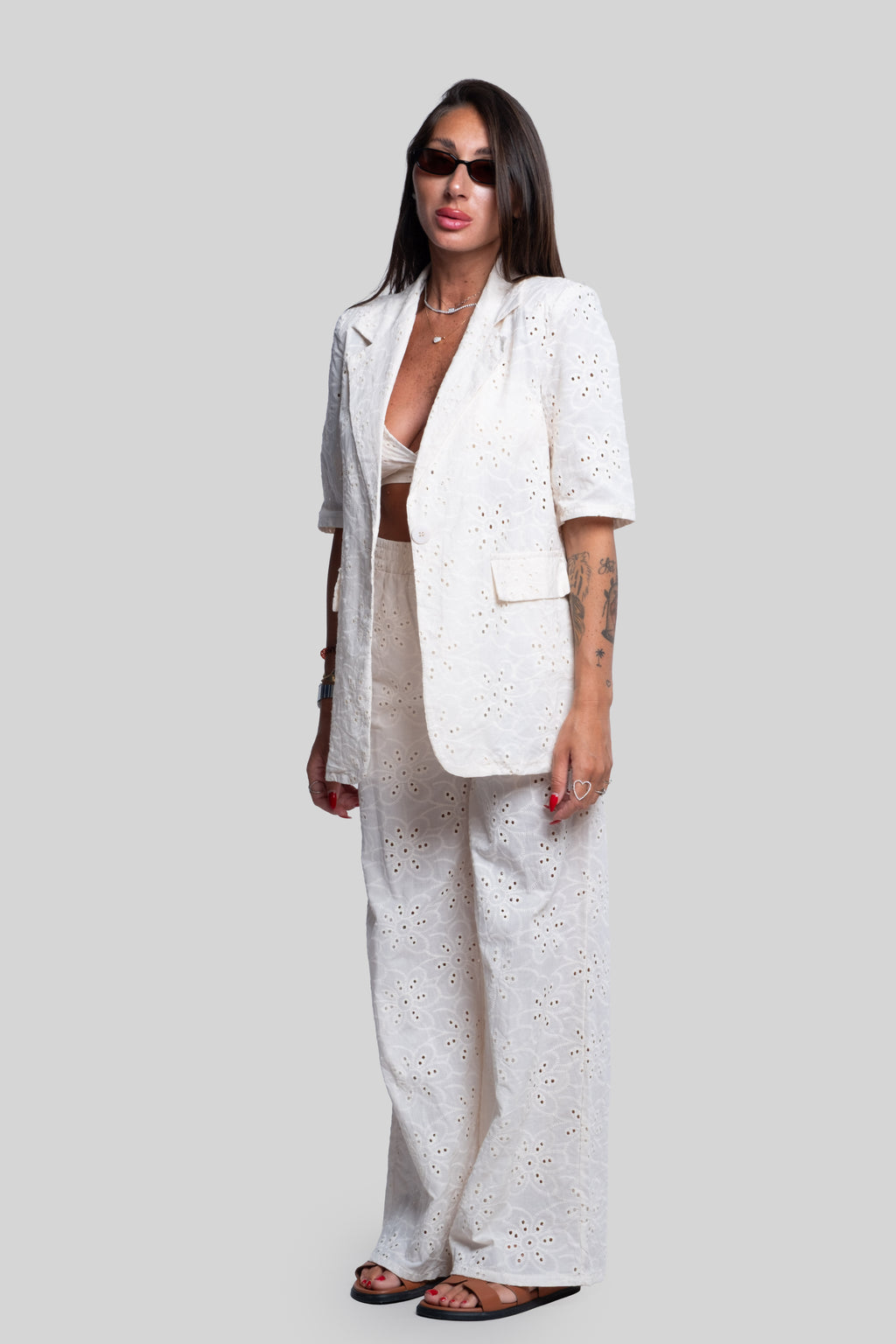 Tre pezzi pizzo san gallo ice